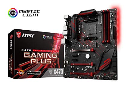 MSI X470 GAMING PLUS ATX Motherboard for AMD Socket AM4 Processors