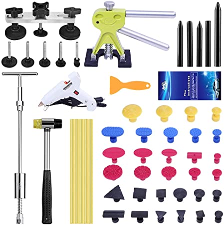 PDR Auto Paintless Dent Repair Kits, Car Dent Puller with Bridge Dent Puller Kit, Dent Remover Tools for All Kinds of Car Body Dents