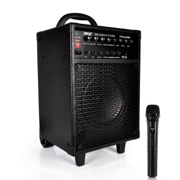 Pyle PWMA930IBT Wireless Portable Bluetooth PA Speaker System, Rechargeable Battery, Microphone, 600W