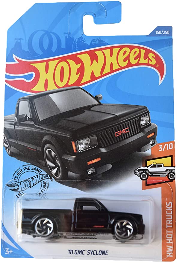 Hot Wheels Hot Trucks 3/10 '91 Syclone 150/250, Black