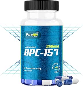 Pure Bio Labs Elite BP-C157 Peptide Compound - Advanced Muscle Repair, Superior Gut Health Support, Premium Quality Wellness Supplement, Made in USA - 60 Capsules for Enhanced Recovery & Wellbeing