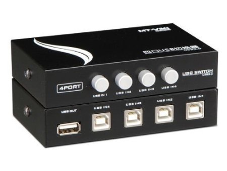 MT-VIKI 4 Ports USB Printer Share Switch Hub MT-1A4B-CF
