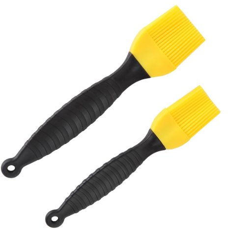 Home-X Silicone Basting Brushes - Silicone Pastry and BBQ Brush. Set of 2