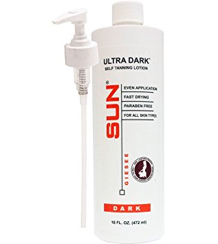Self Tanning Lotion Ultra Dark 16 oz Dark Self Tanner by SUN LABORATORIES, Dye-Free Natural Sunless Self Tanner for Bronzing and Golden Tan All Year Long - Self Tanner - Natural Sunless Tanning Lotion