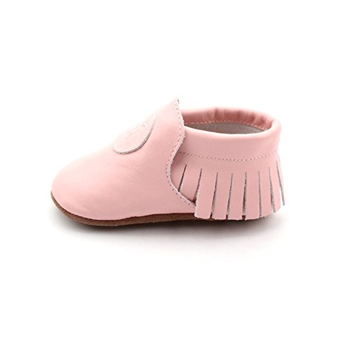 Liv & Leo Baby Boys Girls Moccasins Soft Sole Crib Shoes Slip-on 100% Leather - Classic Collection