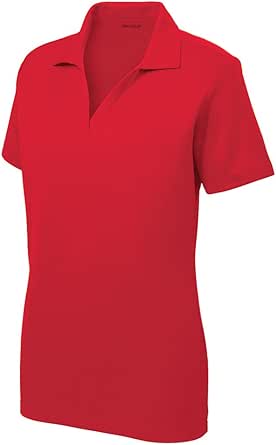 Women's Dri-Equip Short Sleeve Racer Mesh Polo Shirts in Size XS-4XL