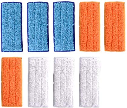 Adouiry Washable Mopping Pads for IRobot Braava Jet 240 241 Sweeping Pads, Reusable Wet Damp Dry (9 PCS)