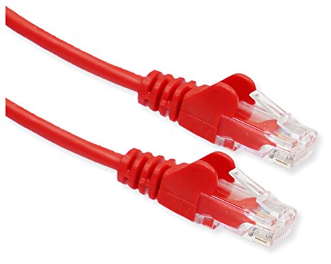 Genuine rhinocables RED Cat5e Ethernet RJ45 High Speed Network Cable Lead Cat 5e 12cm to 20m (10m)
