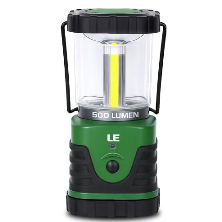 LE® 500lm LED Lantern, 9W, 3 Lighting Modes, Battery Powered, Water Resistant, Home, Garden and Camping Lanterns for Hiking, Camping, Emergencies, Hurricanes, Outages, LED Camping Lantern