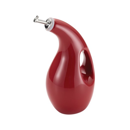 Rachael Ray Stoneware EVOO Dispensing Bottle, Red