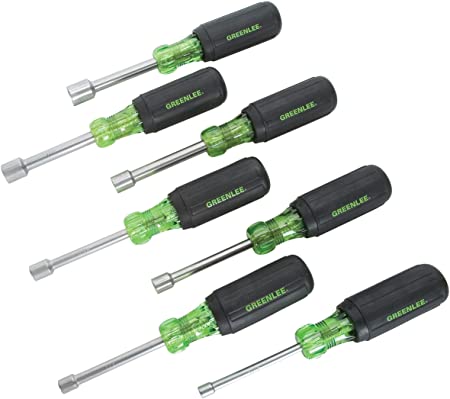 Greenlee 0253-01C Nut Driver Set With 3" Hollow Shaft, 7 Piece