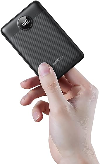 VEGER Mini Power Bank 10000mAh, 22.5W Fast Charging USB C Portable Charger with PD QC 3.0,Ultra Compact Portable Battery Bank, Small External Battery Packs for iPhone, Samsung, iPad, Heated Vest