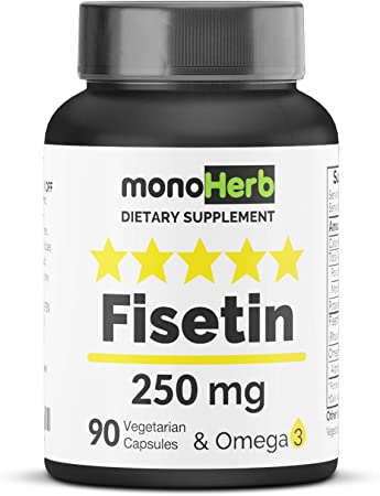 Fisetin 250 mg per Capsule - 90 Vegetarian Capsules