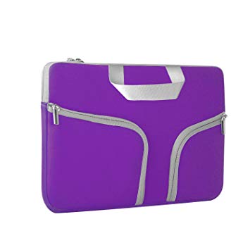 Chromebook Case, HESTECH 11.6-12.3 Inch Neoprene Laptop Sleeve Travel Bag with Handle Compatible for Acer Chromebook r11/HP Stream/Samsung Chromebook/MacBook air 11/, Royal Purple