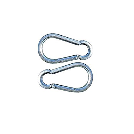 Gorilla Playsets 8mm Spring Clips, Set of 2. Used for Attaching Swings and Accessories to Swing Hangers. Spring-loaded Opening on the Side. Easy Installation. No Hardware Necessary. You Will Feel Secure with These Gorilla Playsets Stainless Steel Spring Clips Holding Your Swing in Place.