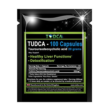 TUDCA 20 Grams - 100 Capsules Liver Support Powder