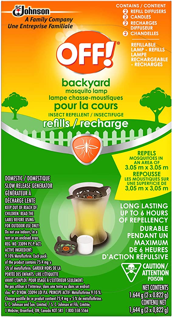 Off! Backyard Mosquito Lamp, Refill, 2 Count