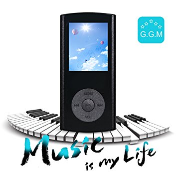 G.G.Martinsen Crystal-faceted 8 GB Mini Usb Port Multi-lingual Selection 1.8 LCD Mp3/Mp4, Video Player, Music Player, Media Player, Video player, Audio player With a Slot for a micro SD card--Black