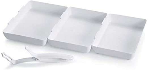 Pampered Chef Coating Trays (Set of 3) Plus Tool for Dipping