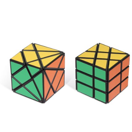 Playwin® New Fluctuation Angle & Wheel Puzzle Cube Collection(Black)
