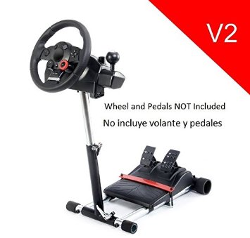 V2 Racing Steering Wheelstand for Logitech Driving Force Pro, GT, EX and DriveFX Wheels (Not compatible with G920, G29, G27, G25); Wheel Stand Pro. Wheel/Pedals Not included.
