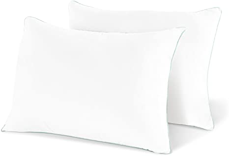 Coastal Comfort Gel Pillow (2-Pack) - Luxury Hotel Quality Plush Gel Fiber Pillow - Hypoallergenic & Dust Mite Resistant - King