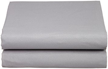 Cathay Luxury Silky Soft Polyester Single Fitted Sheet, Twin Size, Gray