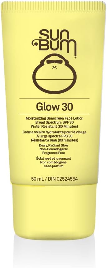 Sun Bum Original SPF 30 Glow Sunscreen Lotion Vegan and Reef Friendly (Octinoxate & Oxybenzone Free) Broad Spectrum Moisturizing UVA/UVB Sunscreen Lotion with Vitamin E 2 oz,Tinted