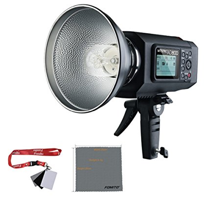 Fomito Godox Wistro AD600 600Ws TTL Godox Mount HSS 1/8000s Outdoor Flash Strobe Light with Built-in 2.4G Wireless X System and 8700mAh Battery Pack