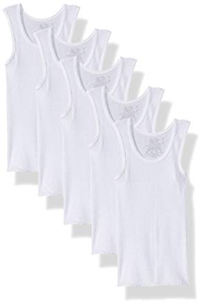 Fruit of the Loom Boys' Cotton Tank Top Undershirt (Multipack)