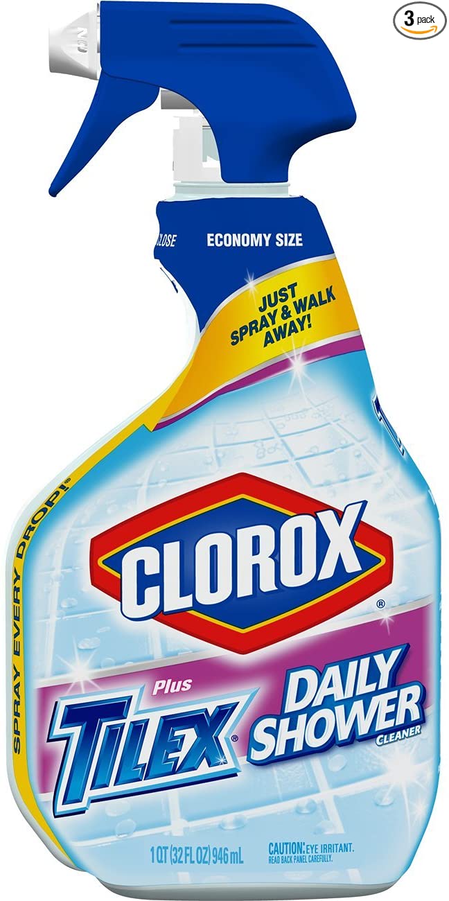 Tilex Daily Shower Cleaner, Spray Bottle, 32 Ounces (Pack of 3), 32 Fl Oz (Pack of 3)