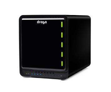 Drobo 5N Network Attached Storage - 5 bay array with mSATA SSD acceleration - Gigabit Ethernet port DRDS4A21