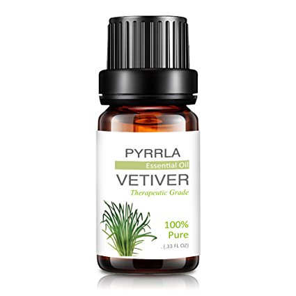 PYRRLA 100% Pure Best Therapeutic Grade 10ml Essential Oils - Vetiver
