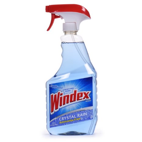 Windex Multi-Surface Cleaner Spray, Crystal Rain, 26 Ounce
