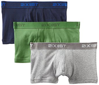 2(x)ist Men's 3-Pack Essential No-Show Trunk