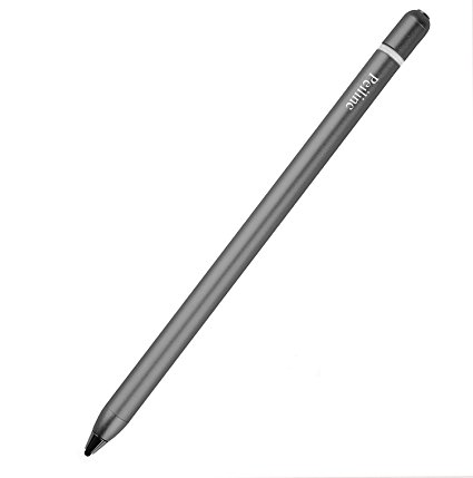 Active Touch Stylus Pens,Rechargeable Accurate Point Stylus Pens,Fine Tip Metal Electronic Styli for iPad,iPhone Plus,Tablets,Smartphones,All Capacitive Touch Screen Devices (Gray)