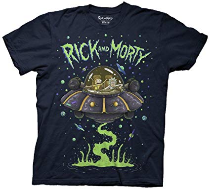 Ripple Junction Rick and Morty Ship Dumping Adult T-Shirt