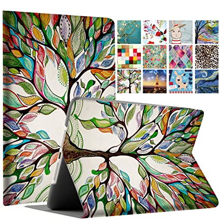 DuraSafe Cases for iPad 4/3 / 2-9.7" A1458 A1459 A1460 A1403 A1416 A1430 A1395 A1396 A1397 Printed Folio Smart Cover with Protective Sleek & Classic Design - Olivia Tree