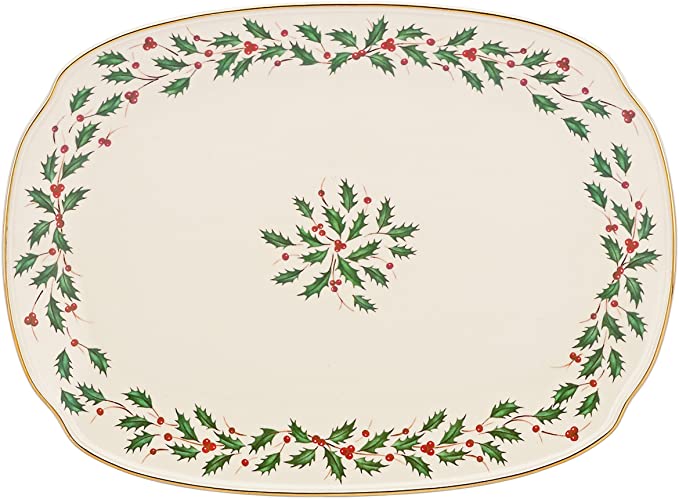 Lenox Holiday 15" Oblong Serving Platter