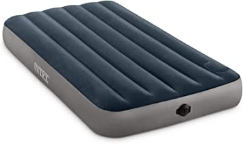 Intex Dura-Beam Standard Series Single-High Airbed with Two-Step Pump, Twin