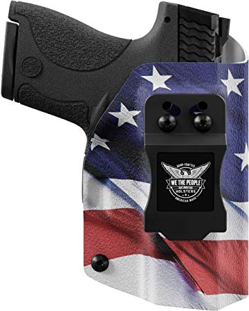 We The People - American Flag - Inside Waistband Concealed Carry - IWB Kydex Holster - Adjustable Ride/Cant/Retention