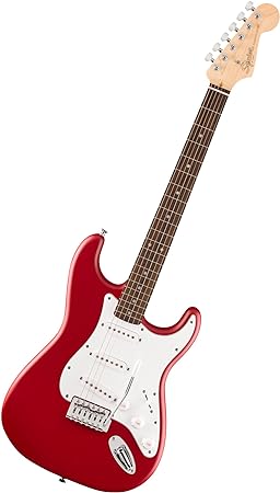 Fender Squier Debut Series Stratocaster Electric Guitar, Beginner Guitar, with 2-Year Warranty, Dakota Red
