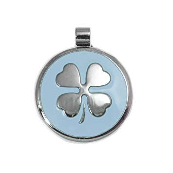 LuckyPet Pet ID Tag - Clover Jewelry Tag - Dog & Cat Pet Tags - Custom Engraved on the Back Side