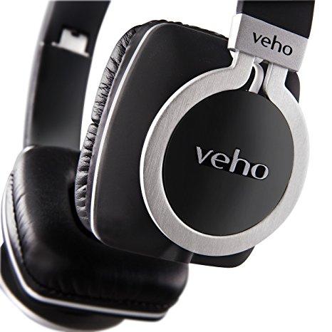 Veho 360 Z8 Designer Aluminium On-Ear Headphones - Black