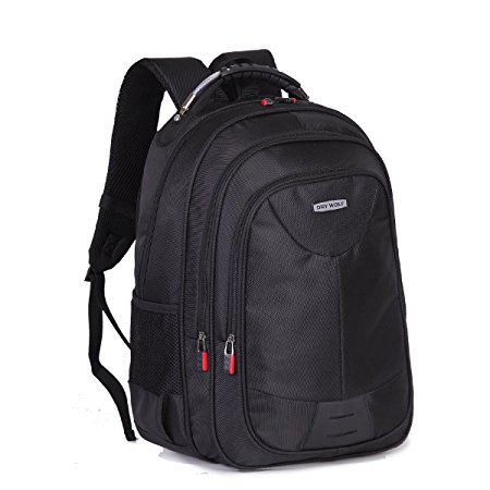 Belecoo Black Water Resistant Backpack for Laptop Up To 14 Inch (Black-2)