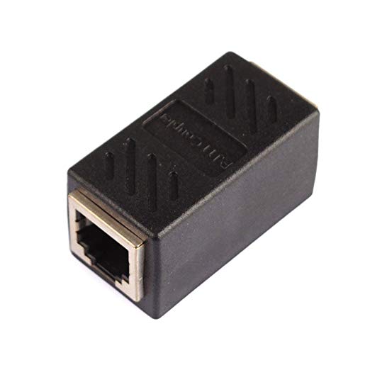 Eachbid RJ11 6P6C 6P4C 6P2C Female to Female PCB Connection Telephone Extension Cable Coupter Black