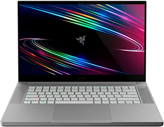 Razer Blade 15 Base Gaming Laptop 2020: Intel Core i7-10750H 6-Core, NVIDIA GeForce RTX 2070 Max-Q,15.6" 4K OLED,16GB RAM,512GB SSD, CNC Aluminum,Chroma RGB,Thunderbolt 3,Creator Ready, Mercury White