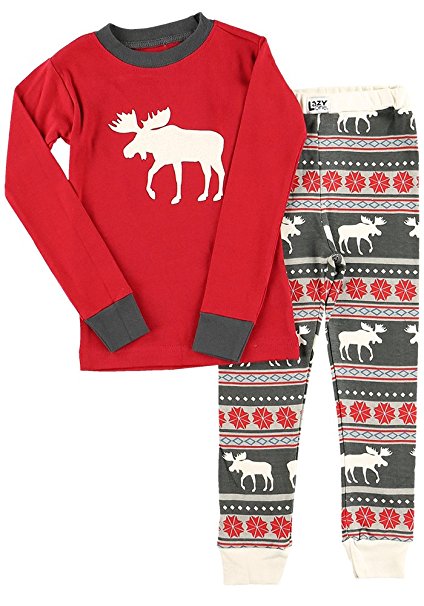 Christmas Pajama Sets Moose Fair Isle | Women Men Boys Girls and Infant Sizes