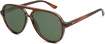 SOJOS Classic Polarized Aviator Sunglasses Womens Mens Retro Double Bridge Aviators SJ2201