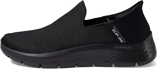 Skechers Men's Gowalk Flex Hands Free Slip-ins Athletic Slip-on Casual Walking Shoes Sneaker, Black, 12